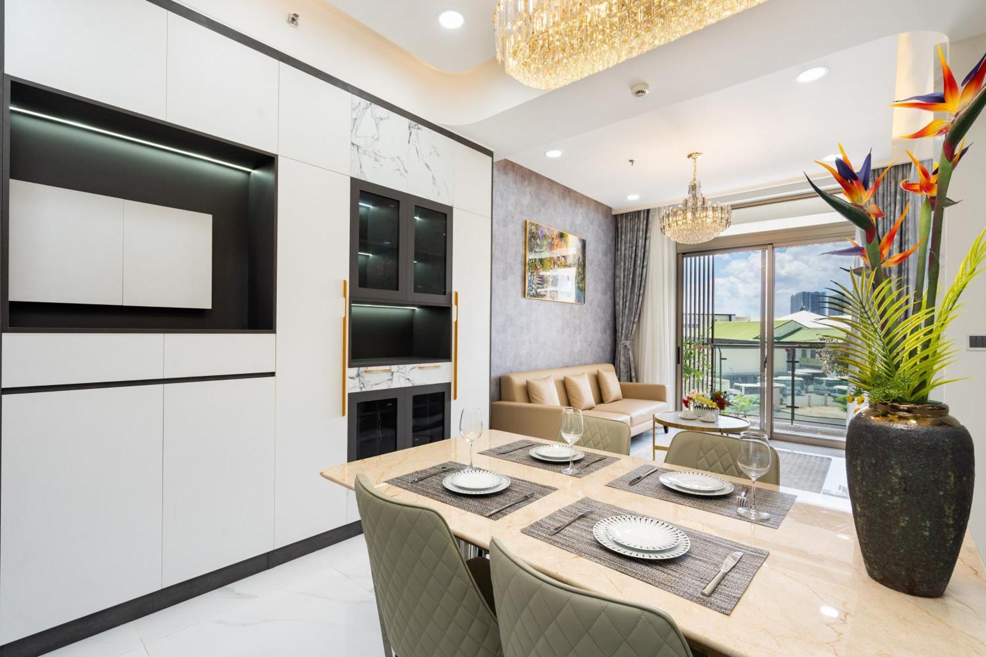 הו צ'י מין סיטי The Peak Midtown Twobedroom With Balcony מראה חיצוני תמונה