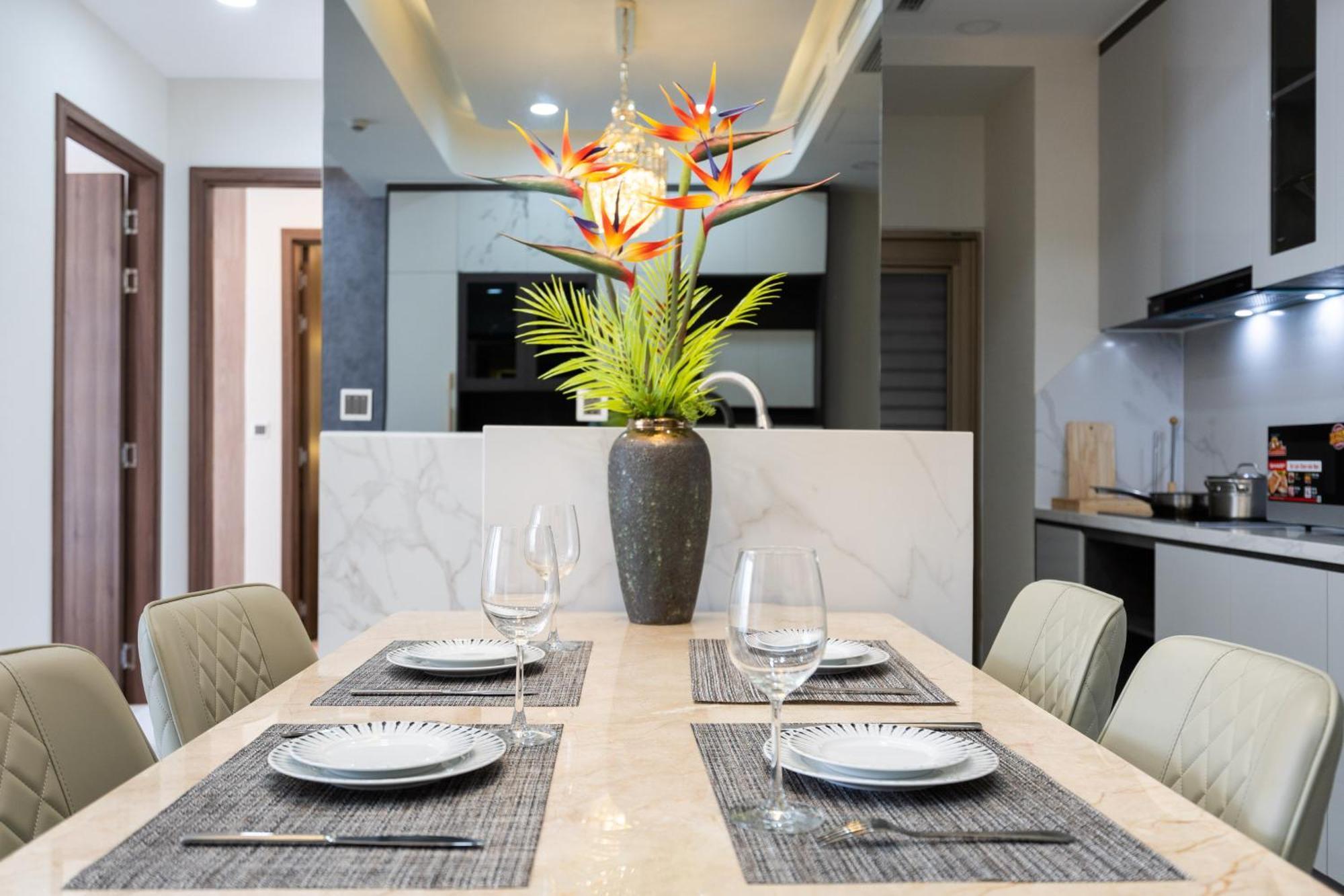 הו צ'י מין סיטי The Peak Midtown Twobedroom With Balcony מראה חיצוני תמונה